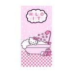 Badetuch von Hello Kitty, in der Farbe Rosa, aus Baumwolle, andere Perspektive, Vorschaubild