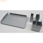 Schreibtisch von mcbuero.de, in der Farbe Silber, aus Aluminium, Vorschaubild