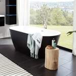 Freistehende Badewanne von Home Deluxe, in der Farbe Schwarz, aus Acryl, andere Perspektive, Vorschaubild