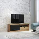 TV-Lowboard von FORTE, in der Farbe Schwarz, aus Holzwerkstoff, andere Perspektive, Vorschaubild