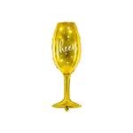 Glas von partydeco, in der Farbe Gold, andere Perspektive, Vorschaubild