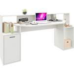 Schreibtisch von FMD, in der Farbe Weiss, aus Holzwerkstoff, andere Perspektive, Vorschaubild