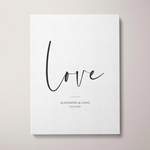 Leinwandbild Love der Marke My Fam Poster I Individuelle Familienposter