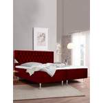 Boxspringbett von PLACES OF STYLE, in der Farbe Rot, andere Perspektive, Vorschaubild