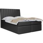 Boxspringbett von WFL GROUP, in der Farbe Schwarz, andere Perspektive, Vorschaubild