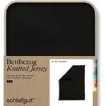 Bettdecke von Schlafgut, in der Farbe Schwarz, aus Jersey, andere Perspektive, Vorschaubild