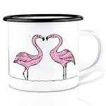 Emailletasse »Flamingoparade« der Marke LIGARTI