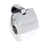 Toilettenpapierhalter von Wenko, in der Farbe Grau, aus Metall, andere Perspektive, Vorschaubild