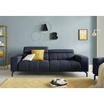 2/3-Sitzer Sofa von DOMO collection, in der Farbe Blau, aus Holzwerkstoff, andere Perspektive, Vorschaubild