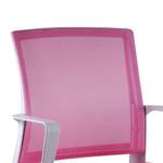 Bürostuhl von BestLivingHome, in der Farbe Rosa, aus Metall, andere Perspektive, Vorschaubild