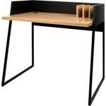 Schreibtisch von TemaHome, in der Farbe Schwarz, aus Holzwerkstoff, andere Perspektive, Vorschaubild
