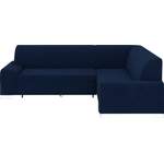 Ecksofa von DOMO collection, in der Farbe Blau, andere Perspektive, Vorschaubild