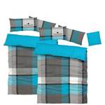 Bettwäsche-Garnitur von TOM TAILOR HOME, in der Farbe Blau, aus Baumwolle, andere Perspektive, Vorschaubild