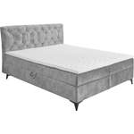 Boxspringbett von ED EXCITING DESIGN, in der Farbe Grau, aus Holzwerkstoff, andere Perspektive, Vorschaubild