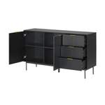 Sideboard, in der Farbe Schwarz, aus Holzwerkstoff, andere Perspektive, Vorschaubild