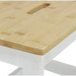 Sitzhocker von Modern Living, in der Farbe Weiss, aus Holz, andere Perspektive, Vorschaubild