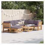 Garten-Lounge-Set von vidaXL, in der Farbe Braun, aus Akazienholz, andere Perspektive, Vorschaubild