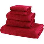 Handtuch-Set von Möve, in der Farbe Rot, aus Baumwolle, andere Perspektive, Vorschaubild