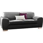 2/3-Sitzer Sofa von DOMO collection, in der Farbe Schwarz, aus Holzwerkstoff, andere Perspektive, Vorschaubild