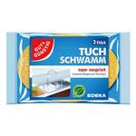 3er-Pack Tuchschwamm der Marke GUT&GÜNSTIG