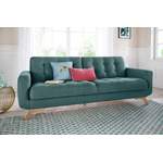 2/3-Sitzer Sofa, in der Farbe Grün, aus Holz, andere Perspektive, Vorschaubild