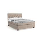 Boxspringbett von PANDA MÖBEL GmbH, in der Farbe Beige, aus Stoff, andere Perspektive, Vorschaubild