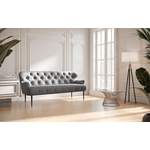 2/3-Sitzer Sofa von PLACES OF STYLE, in der Farbe Grau, aus Strukturstoff, andere Perspektive, Vorschaubild