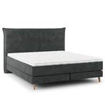 Boxspringbett von Mørteens, in der Farbe Grau, aus Massivholz, andere Perspektive, Vorschaubild