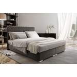 Boxspringbett von Stylefy, in der Farbe Grau, aus Velours, andere Perspektive, Vorschaubild