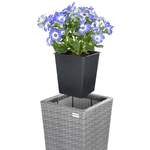 Pflanzenkübel von Casaria®, in der Farbe Grau, aus Kunststoff, andere Perspektive, Vorschaubild