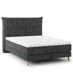 Boxspringbett von Mørteens, in der Farbe Grau, aus Massivholz, andere Perspektive, Vorschaubild