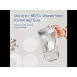 Wasserfilter von BRITA, in der Farbe Blau, aus Glas, andere Perspektive, Vorschaubild