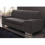2/3-Sitzer Sofa von DOMO collection, in der Farbe Grau, aus Microfaser, andere Perspektive, Vorschaubild