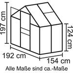 Gewächshaus von Vitavia, aus Aluminium, andere Perspektive, Vorschaubild