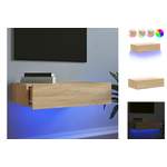 TV-Lowboard von vidaXL, in der Farbe Braun, aus Holzwerkstoff, andere Perspektive, Vorschaubild