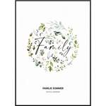 Floral Family der Marke My Fam Poster I Individuelle Familienposter