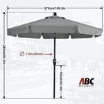 Sonnenschirm von ABCCANOPY, in der Farbe Grau, aus Polyester, andere Perspektive, Vorschaubild