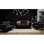 2/3-Sitzer Sofa von Beautysofa, in der Farbe Schwarz, aus Samtstoff, andere Perspektive, Vorschaubild