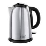 Wasserkocher von RUSSELL HOBBS, in der Farbe Silber, aus Edelstahl, andere Perspektive, Vorschaubild