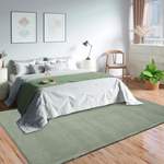 Teppich von merinos, in der Farbe Grün, aus Textil, andere Perspektive, Vorschaubild