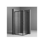 Dusch von Boromal, in der Farbe Schwarz, aus Sicherheitsglas, andere Perspektive, Vorschaubild