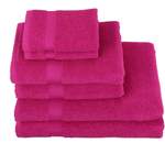 Handtuch-Set von My Home, in der Farbe Rosa, aus Baumwolle, andere Perspektive, Vorschaubild