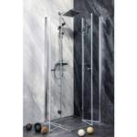 Dusch von Sanotechnik, in der Farbe Silber, aus Aluminium, andere Perspektive, Vorschaubild