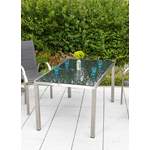 Gartentisch von Merxx, in der Farbe Grau, aus Aluminium, andere Perspektive, Vorschaubild