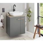 Waschbeckenunterschrank von loftscape, in der Farbe Grau, aus Holzwerkstoff, andere Perspektive, Vorschaubild