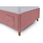 Polsterbett von Meise Möbel, in der Farbe Rosa, aus Holz, andere Perspektive, Vorschaubild