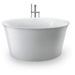 Freistehende Badewanne von DURAVIT, in der Farbe Weiss, aus Keramik, andere Perspektive, Vorschaubild