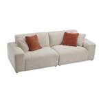 2/3-Sitzer Sofa von Maison Céphy, in der Farbe Beige, aus Polyester, andere Perspektive, Vorschaubild