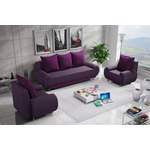 2/3-Sitzer Sofa von Fun Moebel, in der Farbe Lila, aus Stoff, andere Perspektive, Vorschaubild