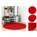 Teppich von vidaXL, in der Farbe Rot, aus Polyester, andere Perspektive, Vorschaubild